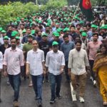 ঐতিহাসিক জুলাই গণঅভ্যুত্থানের আত্মত্যাগকে শ্রদ্ধার সঙ্গে স্মরণ করে মিছিল করেছে বাংলাদেশ জাতীয়তাবাদী ছাত্রদল।